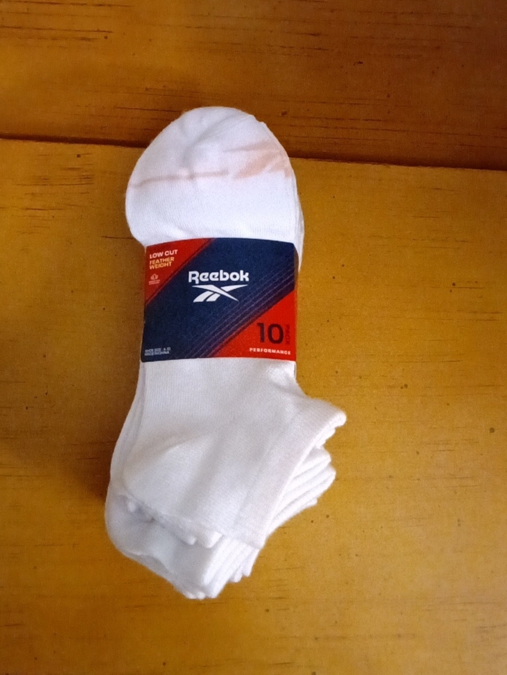 Reebok Women's Low-Cut Athletic Socks - White with Asst Accent Colors.